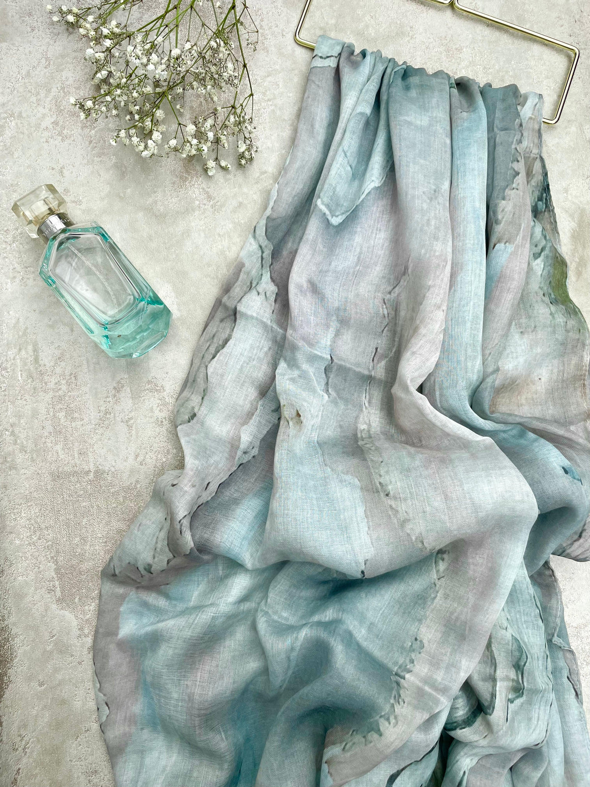 Water coloured Modal Printed Moss Hijab